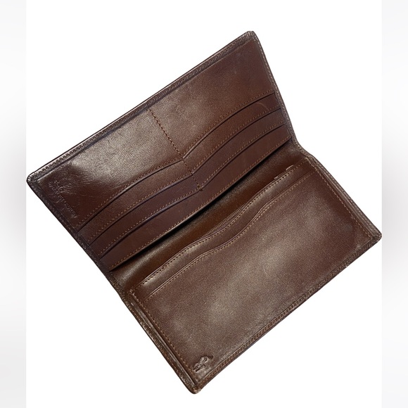 Vintage Polo Ralph Lauren Wallet Burgundy Check Blackwatch - Picture 2 of 7